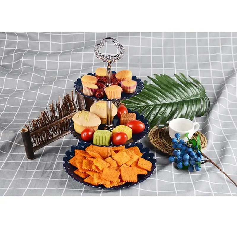 3-Tier Plastic Cake Stand – Wedding, Party & Afternoon Tea Tiered Cake Stand Oasis Select