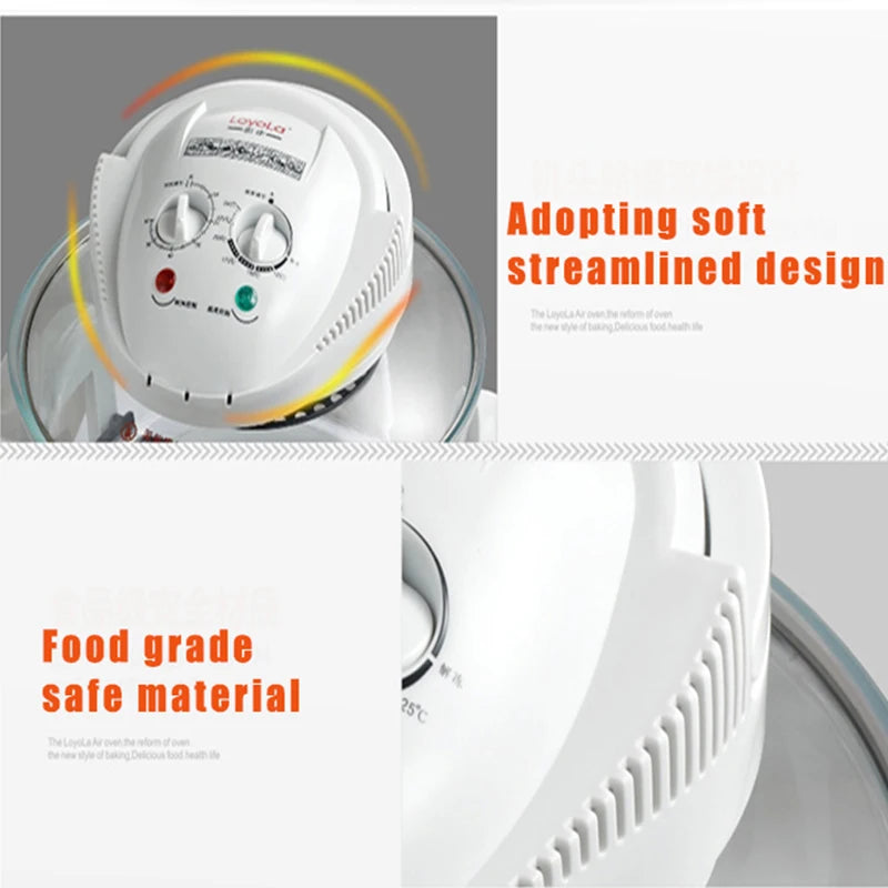 12L Halogen Turbo Air Fryer Oven LO-G6 | 1300W, 60-Min Timer
