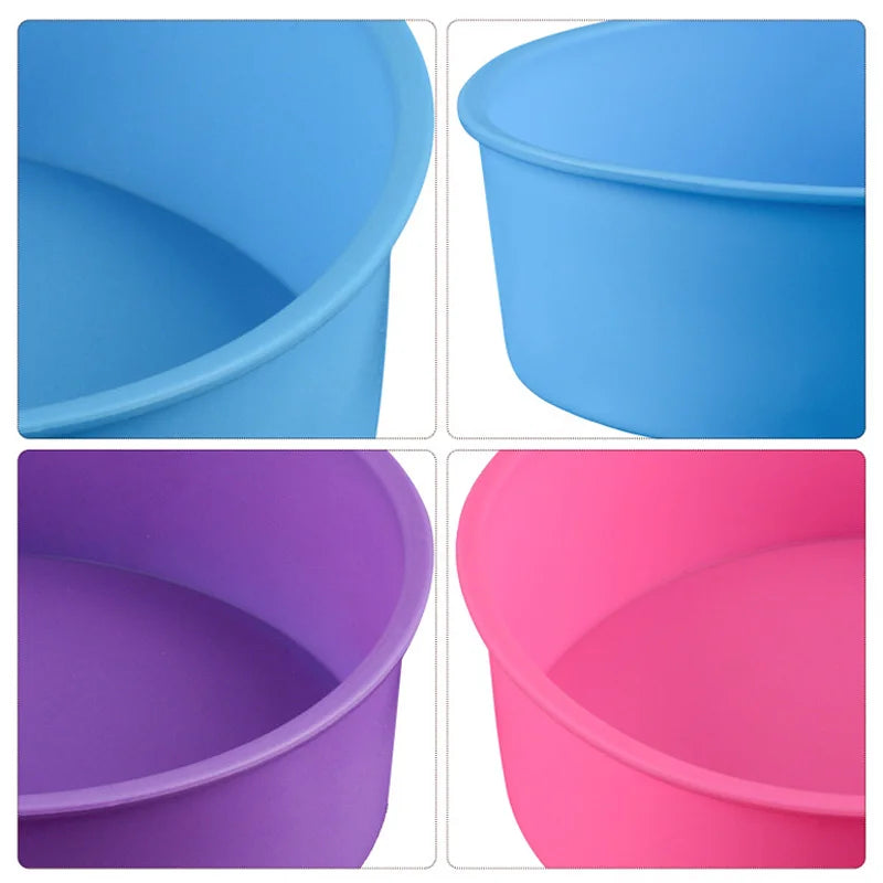 3pc/set Round Shaped Cake Mold Silicone Baking Mold Muffin Cases Cupcake Liner Baking Mold Cakes Bakeware Mould High-Quality Oasis Select