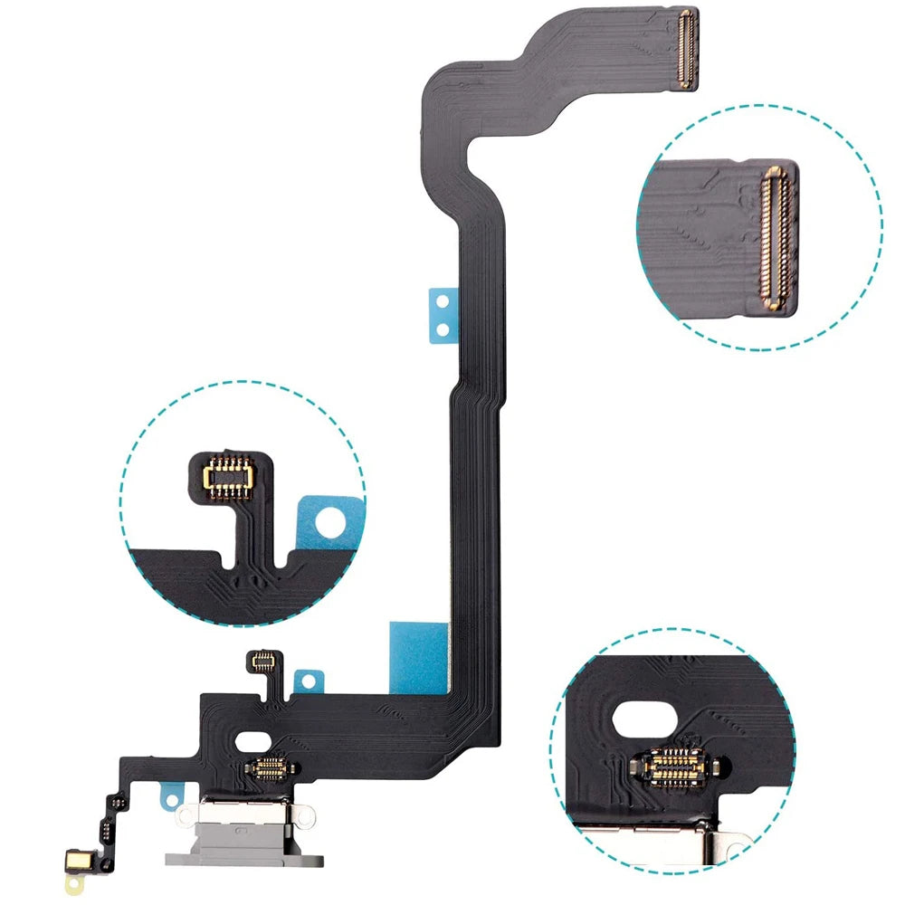 iPhone 7 8 X XR XS Max Charging Port Dock Flex Cable + Mic