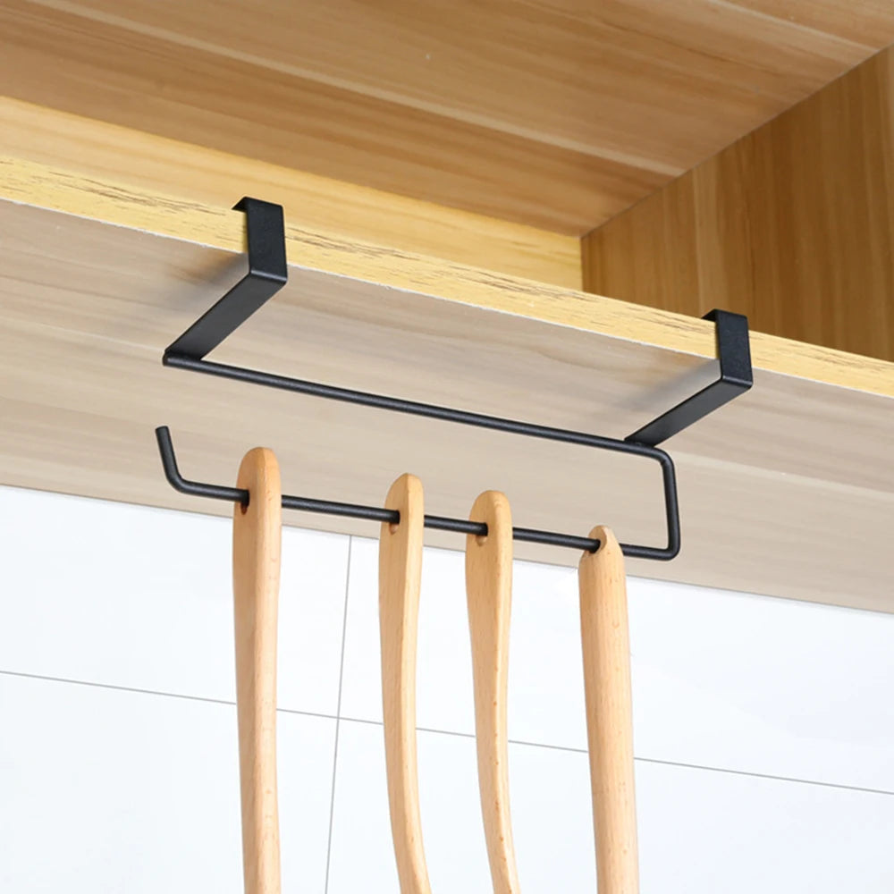 Kitchen Towel Rack Metal Bathroom Toilet Paper Towel Hanging Holder Kitchen Roll Paper Stand Home Storage Tissue Racks Oasis Select