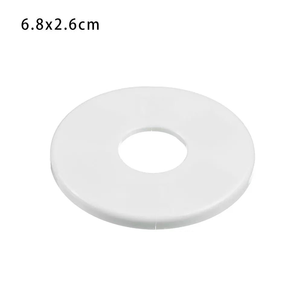 86Type ABS Wall Wire Hole Cover Air-conditioning Dust Pipe Plug Reserved Drill Hole Panel Decor Office Desk Hole Cap Hardware Oasis Select 6.8x2.6cm