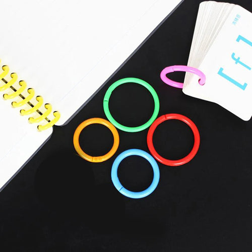 20Pcs 28mm Plastic Loose Leaf Binder Rings | DIY Notebook Albums Loose Leaf Binder Rings Oasis Select