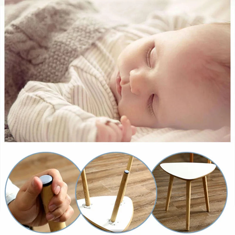 4PCS Floor Rubber Protector Pads Self-Adhesive Anticollision Round Mat Chair Table Glides Furnitures Legs Slider Home Supplies Oasis Select