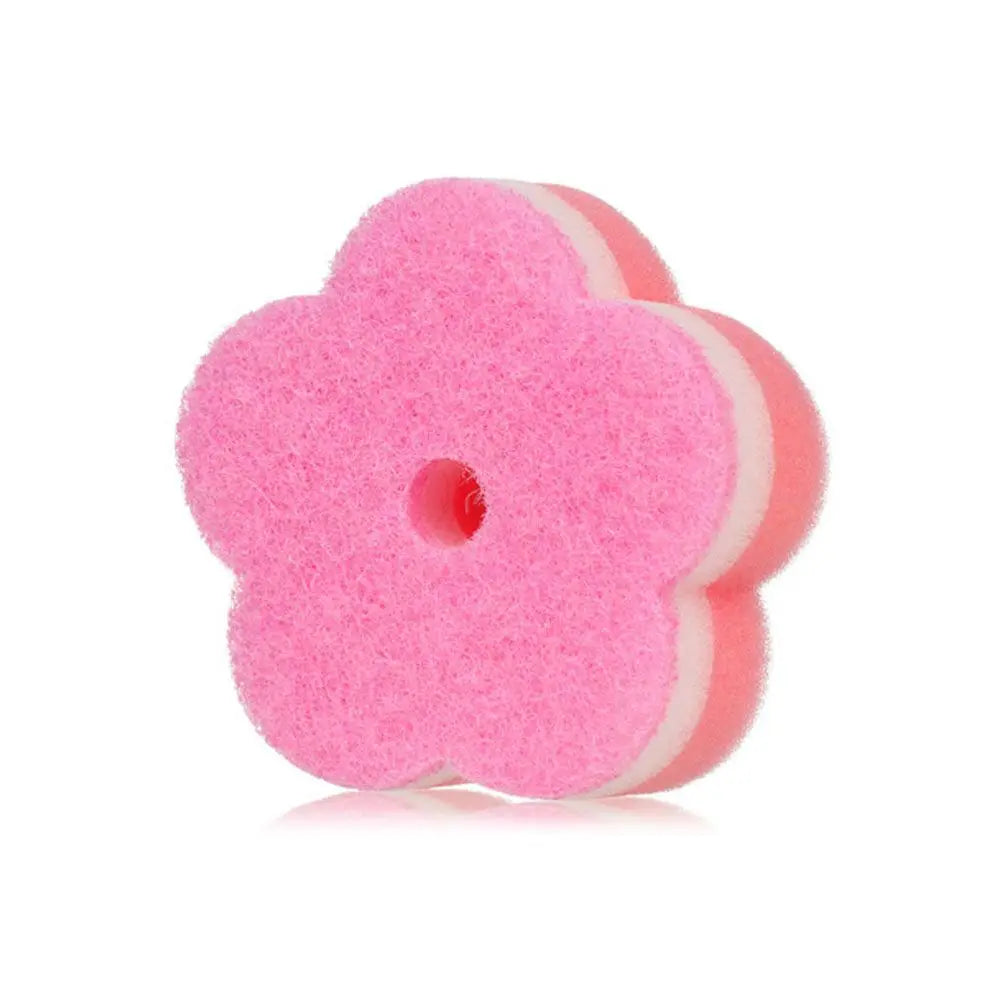 Cleaning Tool Wash Dishes Sponge Random Color Sponge Brush Dishwashing Sponge Flower Round Shape Scouring Pads Oasis Select Type 3