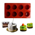 8 Holes Small Round 3D Shape Non-Stick Silicone Cake Mold for Baking DIY Jelly Muffin Mousse Ice-creams Chocolate Tool Oasis Select Default Title