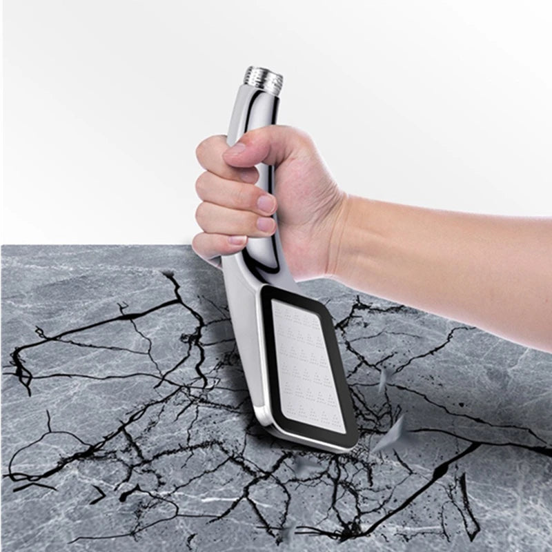 300 Holes Shower Head High Pressure Rainfall Water Saving Flow With Chrome ABS Sprayer Nozzle Square Shower Bathroom Accessories Oasis Select