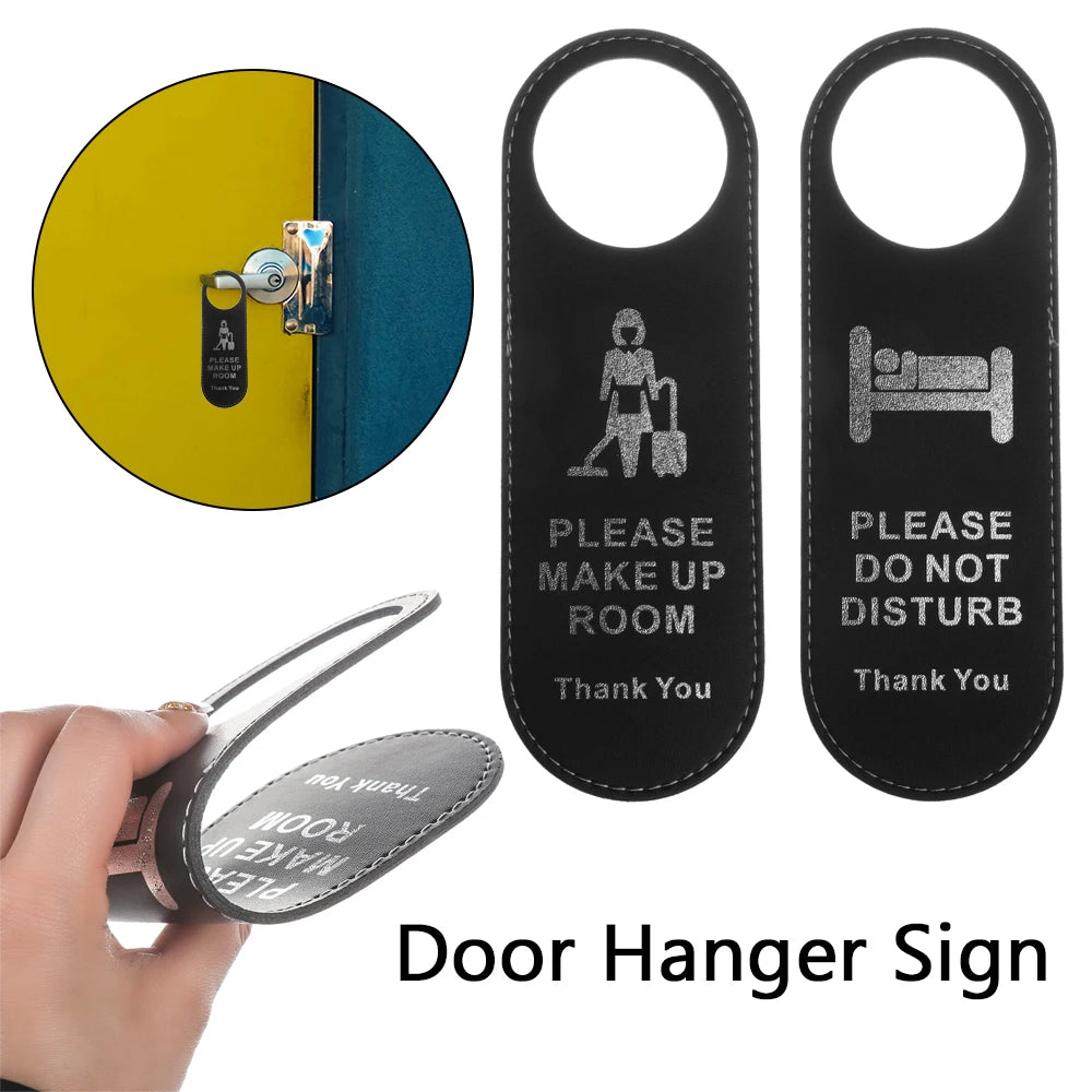 Double-Sided Door Hanger Sign – Do Not Disturb & Make Up Room
