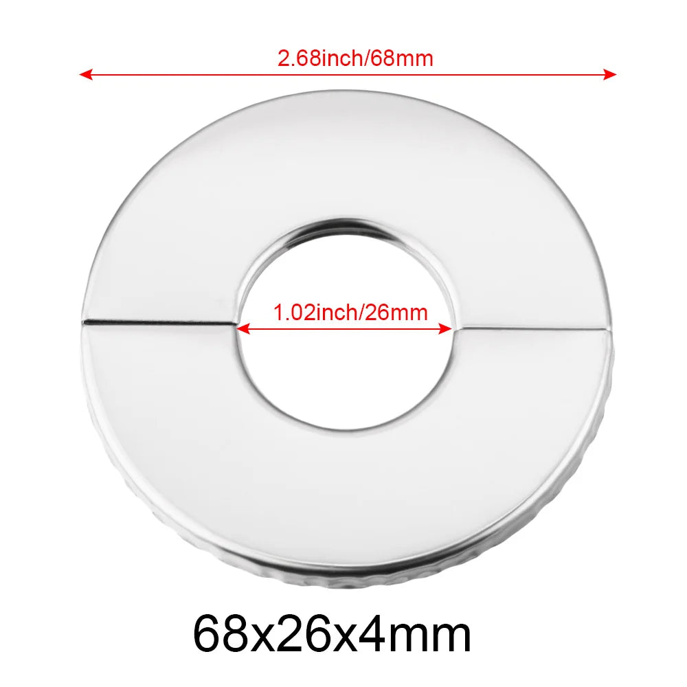 Self-adhesive Stainless Steel Faucet Decorative Cover Shower Chrome
