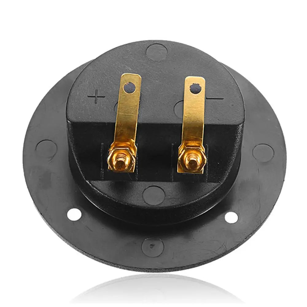 Professional Speaker Box Rear Back Panel Wiring Terminal Plug Round Boxes With 2 Banana Jack Subwoofer Speaker Terminal Oasis Select
