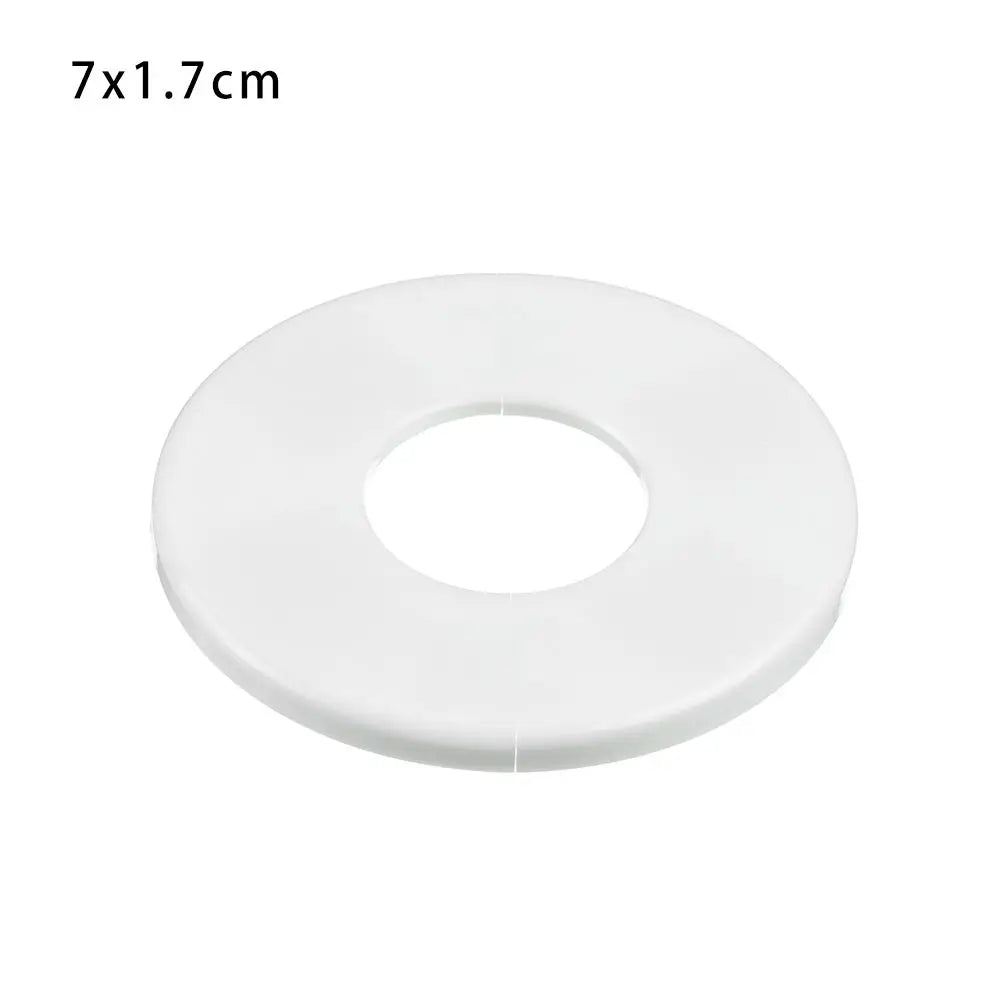 86Type ABS Wall Wire Hole Cover Air-conditioning Dust Pipe Plug Reserved Drill Hole Panel Decor Office Desk Hole Cap Hardware Oasis Select 7x1.7cm
