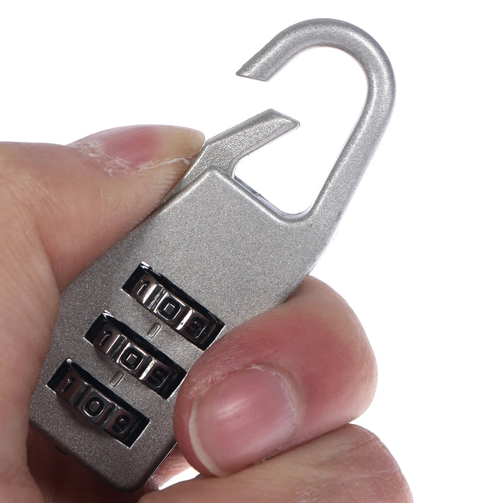 2023 Mini 3 Digit Dial Resettable Combination Travel Luggage Suitcase Lock Padlock Backpack password lock contraseña Oasis Select