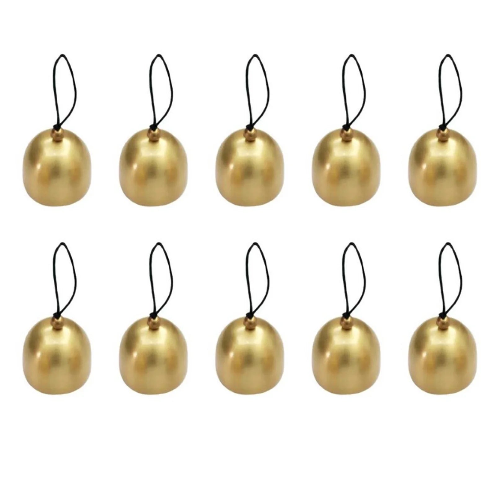 10pc Brass Jingle Bells – Christmas DIY Crafts & Wind Chimes