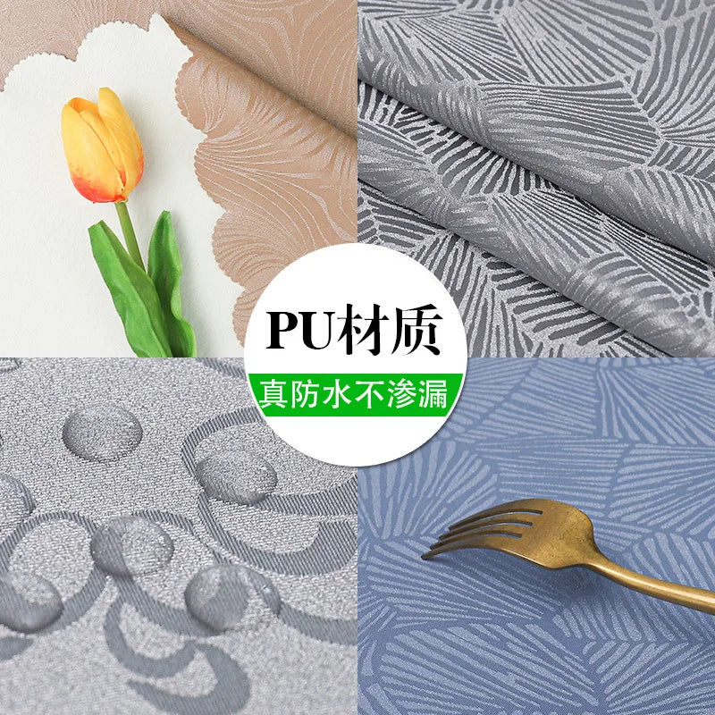 European waterproof oil proof scald proof and wash free round table cloth for Hotel round table cloth round table cover Oasis Select