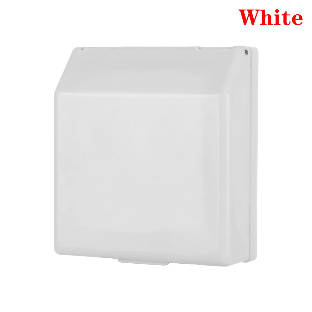Transparent 86 Type Switch protective Cover Switch Splash Box Power Outlet Box Socket Waterproof Box For Kitchen Toilet Bathroom Oasis Select white