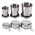 Collapsible Stainless Steel Travel Cup & Keychain – 75/140/240ml Collapsible Travel Cup Oasis Select 140ML