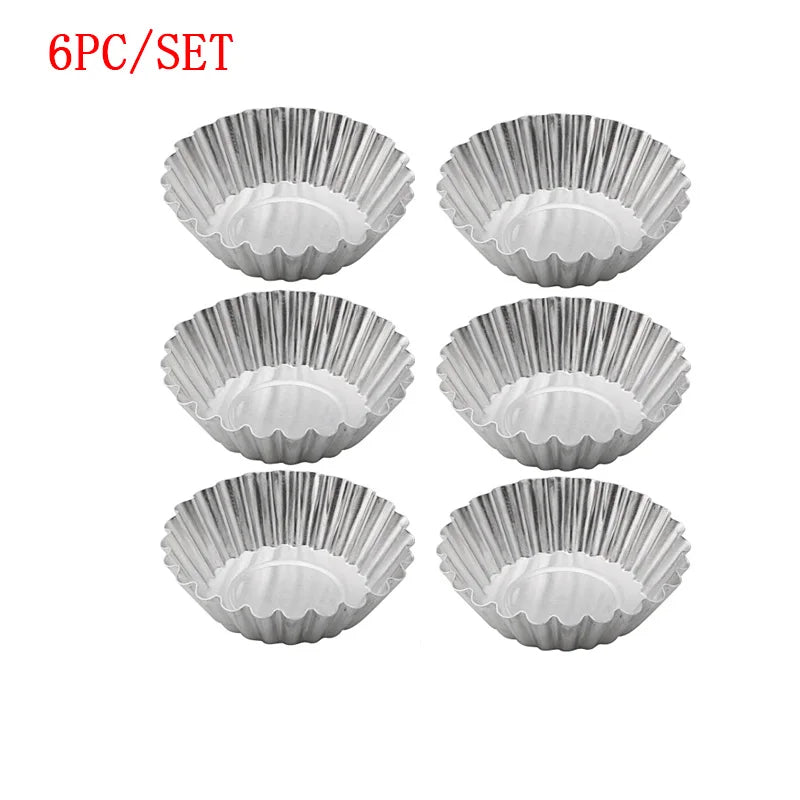 20-Pack Chrysanthemum Aluminium Tart & Cookie Baking Molds Baking Mold Set Oasis Select 6PCS