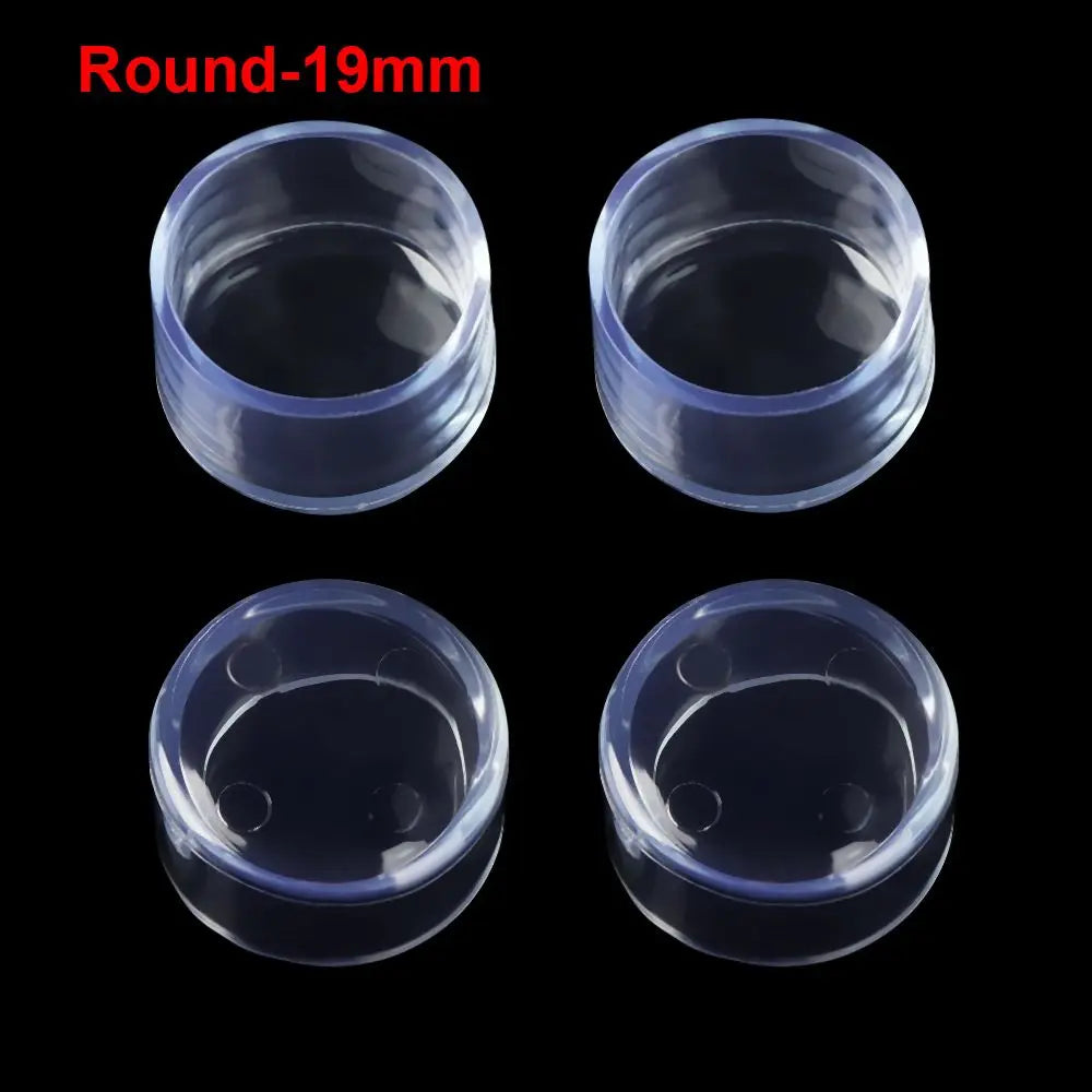 4pcs Non-Slip Oval Chair Leg Caps Feet Protector Pads Furniture Leveling Feet Mat Furniture Table Covers Socks Dust Cover Oasis Select Round 19mm