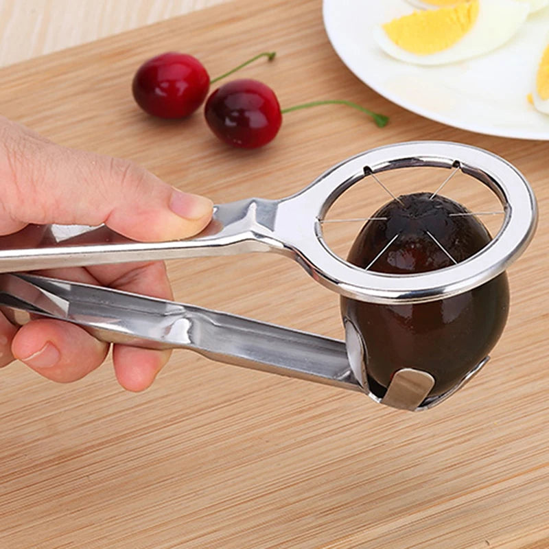 Multifunction Stainless Steel Egg Slicer Eggs Cutting Egg Wedges Fruits Slicing Strawberry Cheese Kitchen Tool Oasis Select