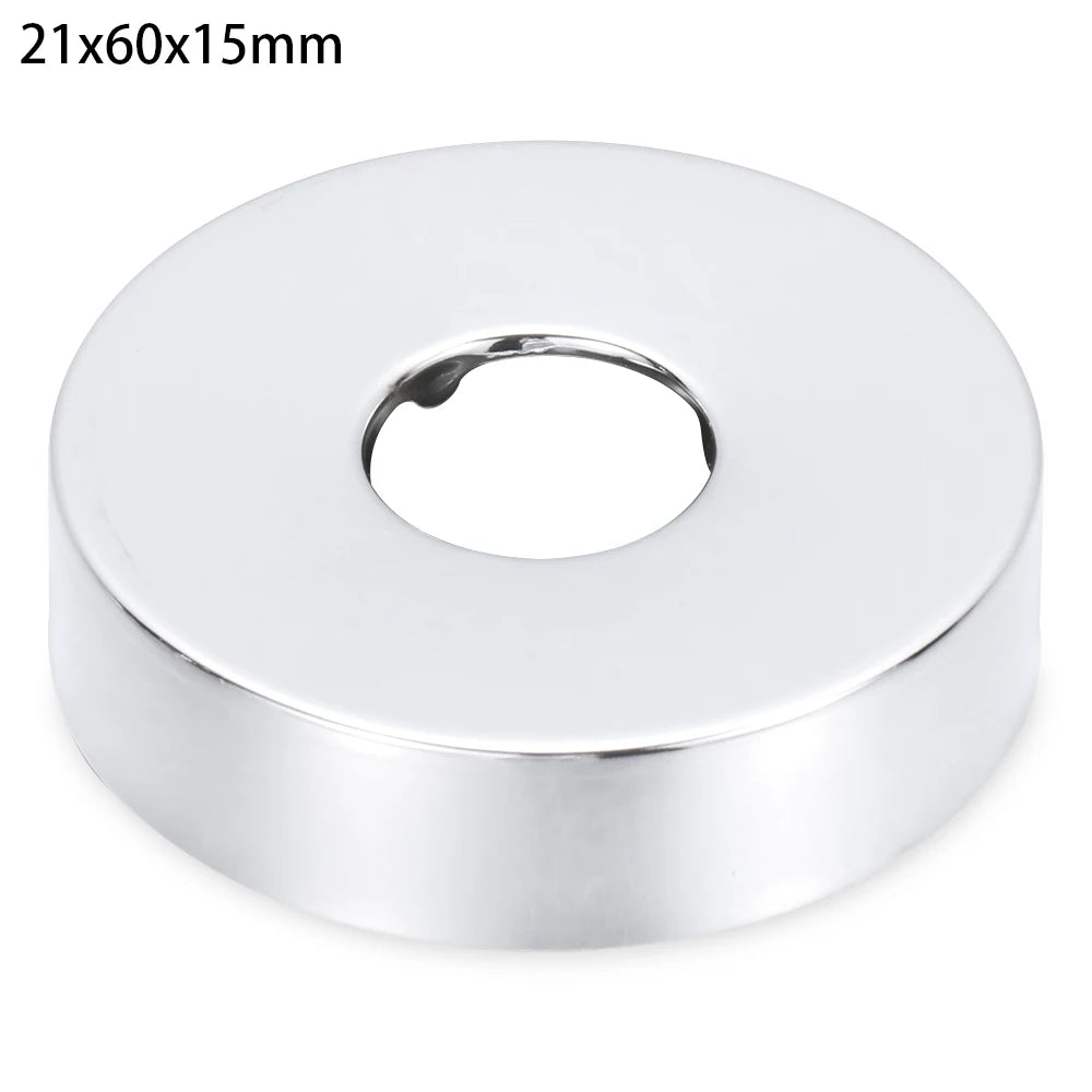 1PC Self-Adhesive Stainless Steel Faucet Decorative Cover Shower Chrome Finish Water Pipe Wall Covers Bathroom Accessories Oasis Select 21x60x15mm