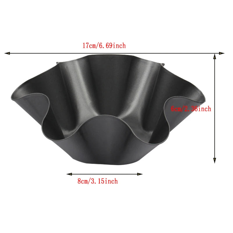 6-Piece Nonstick Flower Egg Tart Molds – Reusable Baking Cups Baking Mold Set Oasis Select