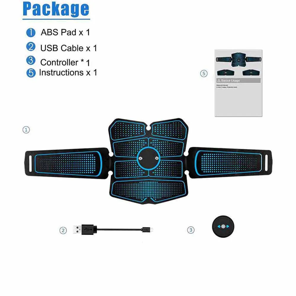 EMS Electrical Muscle Stimulator Press Machine Abdominal Belt Electrostimulation Fitness Slimming Abs Trainer Fitness Equipment Oasis Select Only Abdomen