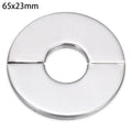 1PC Self-Adhesive Stainless Steel Faucet Decorative Cover Shower Chrome Finish Water Pipe Wall Covers Bathroom Accessories Oasis Select 65x23mm