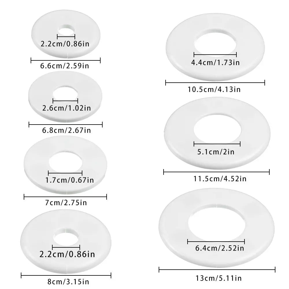 86Type ABS Wall Wire Hole Cover Air-conditioning Dust Pipe Plug Reserved Drill Hole Panel Decor Office Desk Hole Cap Hardware Oasis Select