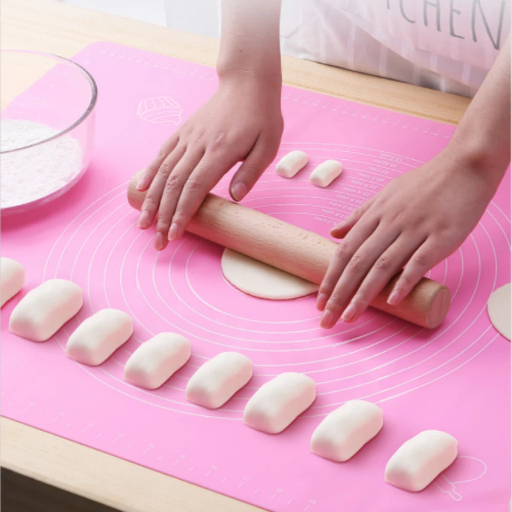 Silicone Baking Mats Pizza Dough Non-Stick Maker Holder Pastry Cooking Utensils Oven Pastry Mat Kitchen Gadgets Cooking Tools Oasis Select