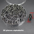 35-Pc Stainless Steel Alphabet & Number Cookie Cutter Set Cookie Cutter Set Oasis Select 26pcs
