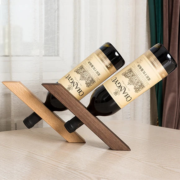 Home red wine rack decoration creative solid wood personality display stand wine rack modern simple wood storage bottle Oasis Select