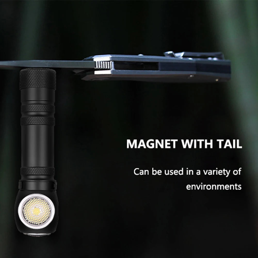 POCKETMAN XHP50 LED Rechargeable Flashlight & Head Torch – Magnetic USB
