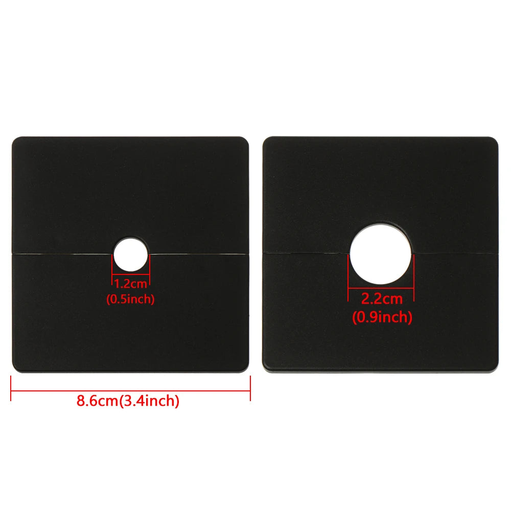 86Type ABS Wall Wire Hole Cover Air-conditioning Dust Pipe Plug Reserved Drill Hole Panel Decor Office Desk Hole Cap Hardware Oasis Select