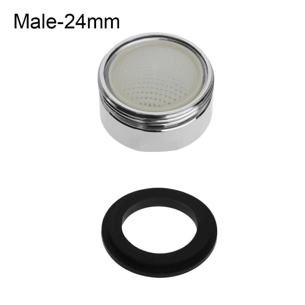 Flexible 360 Degree Water Saving Faucet Nozzle Sprayer Tap Aerator Outlet Swivel Tap Head Sink Mixer Kitchen Supplies Oasis Select Male-24mm