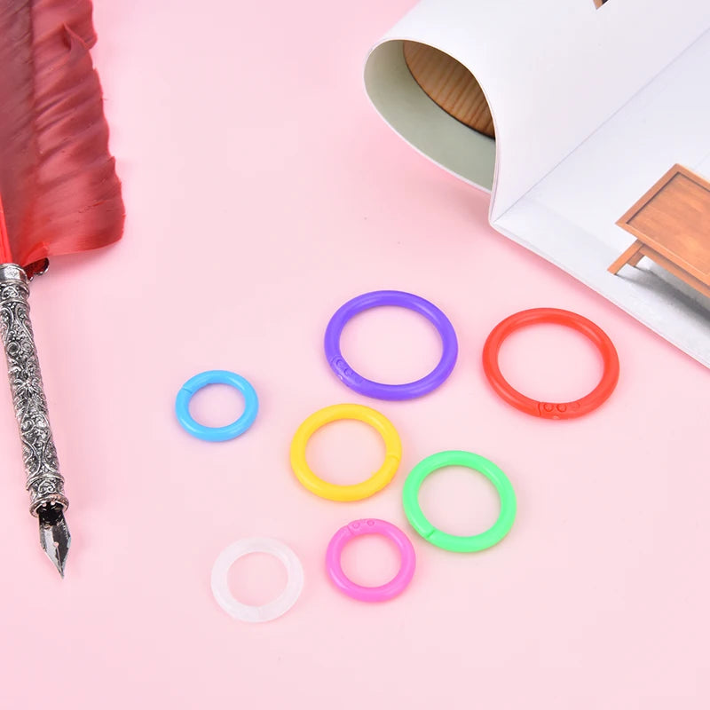 25-Pack Plastic Ring Binders 15–28mm | DIY Albums & Loose-Leaf