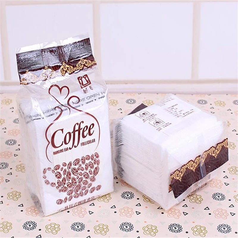 Hanging Ear Drip Coffee Filter Bags – 50-Pack Portable Coffee Filter Bags Oasis Select