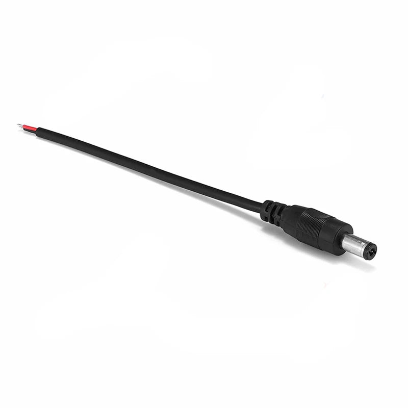 DC Power Pigtail Cable 12V Power Supply Copper Wire 5.5x2.1mm Male Female Connectors For LED Driver DVR Rearview Monitor Oasis Select