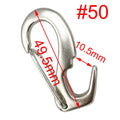 316 SS Grade Stainless Steel Spring Hook Anchor System Snap Hook Shackle For Marine Boat yacht Hardware Oasis Select NO. 50