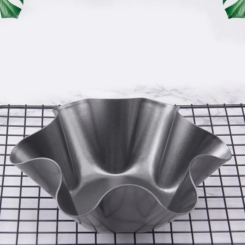 6-Piece Nonstick Flower Egg Tart Molds – Reusable Baking Cups Baking Mold Set Oasis Select