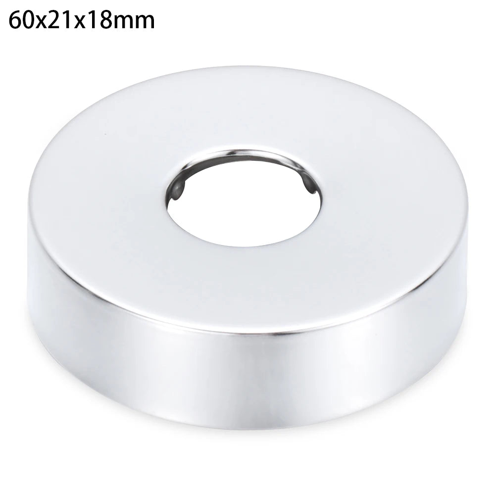 1PC Self-Adhesive Stainless Steel Faucet Decorative Cover Shower Chrome Finish Water Pipe Wall Covers Bathroom Accessories Oasis Select 60x21x18mm