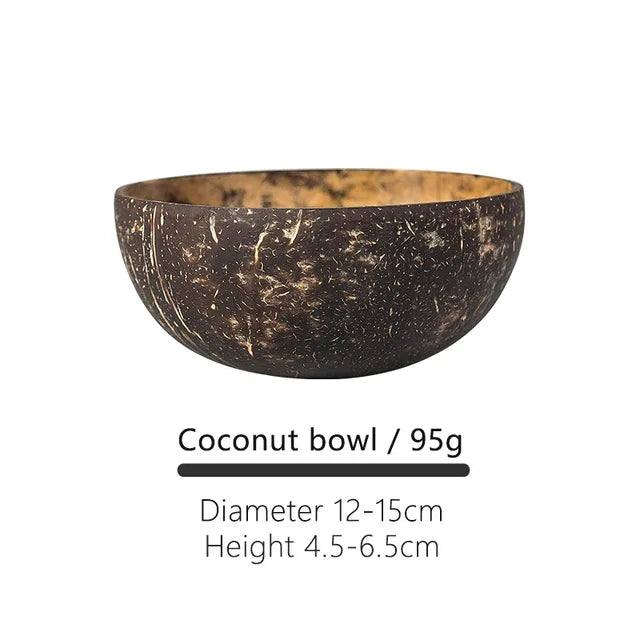 Natural Coconut Shell Bowl – Eco-Friendly Fruit & Salad Bowl Coconut Shell Bowl Oasis Select Coconut bowl