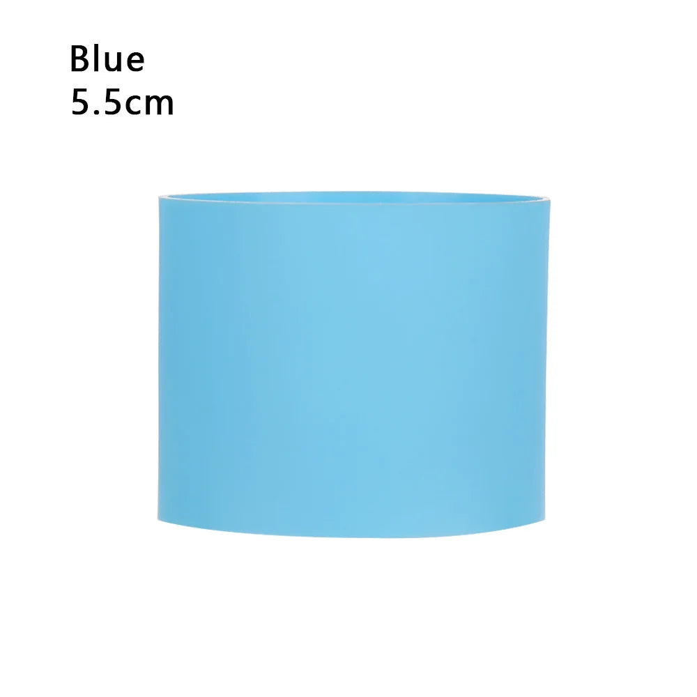Silicone Non-slip Mug Sleeve Glass Bottle Cover Cup Sleeve Heat Insulation Bottle Sleeves For Mugs Ceramic Coffee Cups Wrap Oasis Select Blue-5.5cm