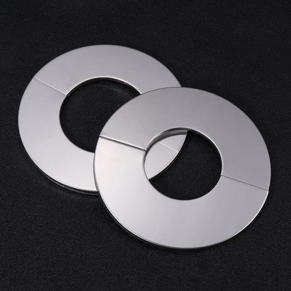 1Pcs Stainless Steel Water Pipe Wall Covers Self-Adhesive Shower Faucet Decorative Cover Chrome Finish Bathroom Accessories Oasis Select