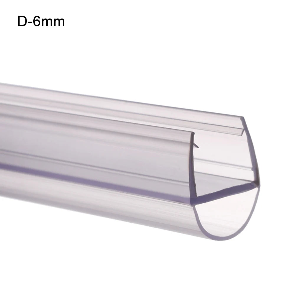 Transparent Seal Strip Bath Shower Screen Door 4 to 12mm Seal Gap Window Door Weatherstrip Sealing Strips Household Accessories Oasis Select D-6mm
