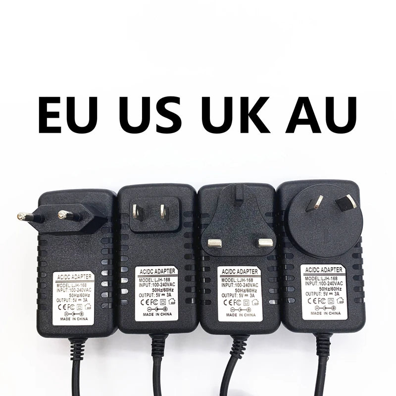 AC 100-240V DC 5V 3A Power Supply Switch Button Power Adapter Charger Type-C USB Port 5 V Volt for Raspberry Pi 4 Model B 4B Oasis Select