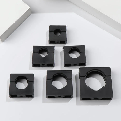 5Pcs 10-28mm PVC Pipe Clamps Wire Cable Fixing Holder Organizer Water Pipe Support Bellows Hose Hoop Buckle Electrical Fittings Oasis Select