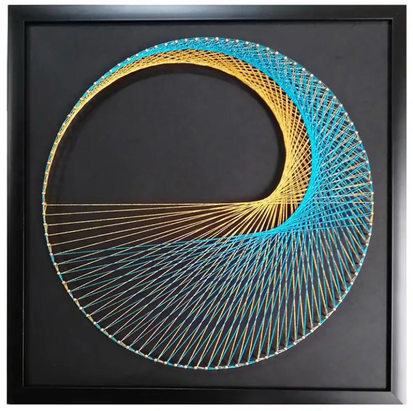 Geometry nail winding painting DIY material package wool winding painting hand decorative yarn string silk gift Oasis Select Non finished product 4