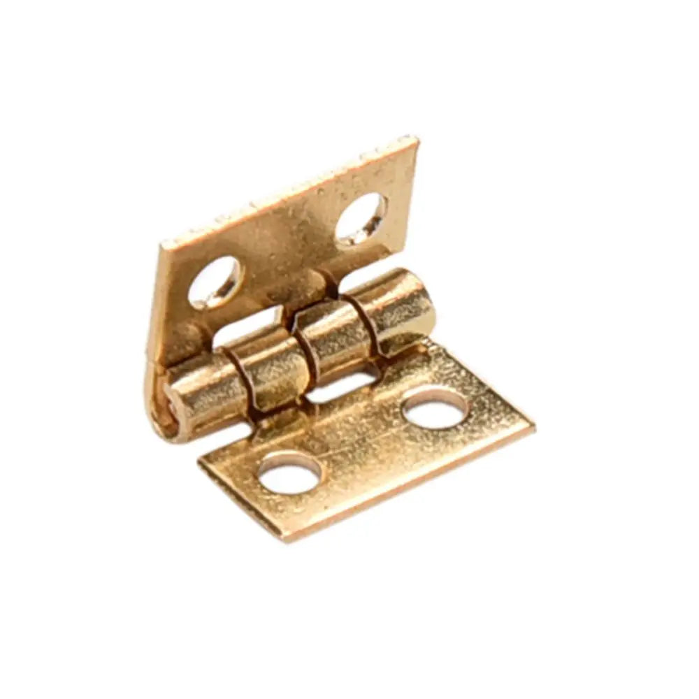 20pcs 10x8mm Tiny Gold/Silver Mini Small Metal Hinge For 1/12 House Miniature Cabinet Dollhouse Furniture Fittings Home Hardware Oasis Select