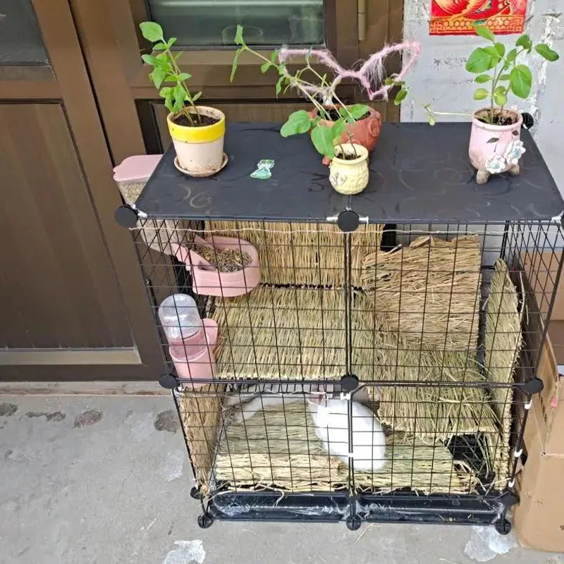 Rabbit Grass Chew Mat Small Animals Hamster Guinea Pig Cage Lapin Pour Maison Bird Nests Bunny House Pad for Rabbits Accessories Oasis Select