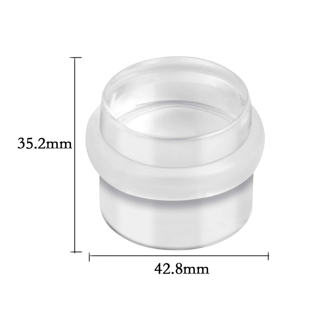 Clear Acrylic Door Stop – Self-Adhesive Wall & Floor Protector